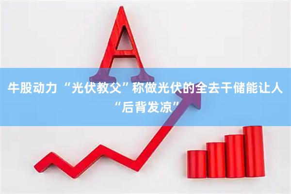 牛股动力 “光伏教父”称做光伏的全去干储能让人“后背发凉”