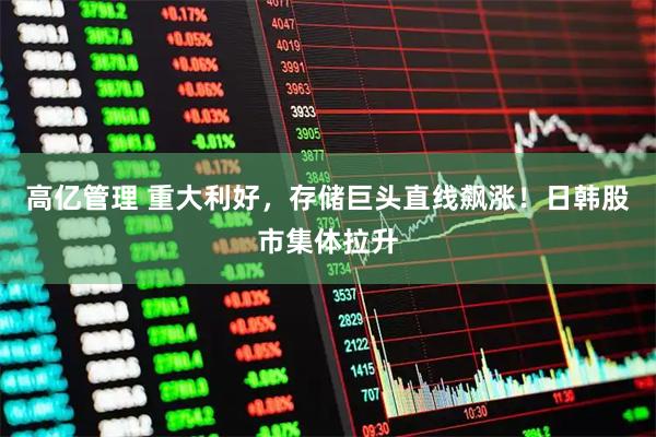 高亿管理 重大利好，存储巨头直线飙涨！日韩股市集体拉升